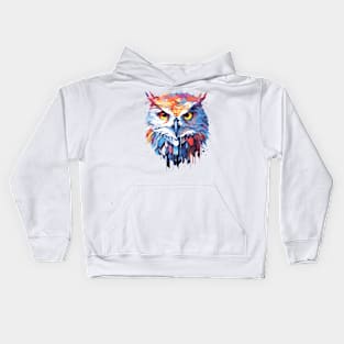 Owl Bird Animal Nature Freedom Wildlife Wonder Abstract Kids Hoodie